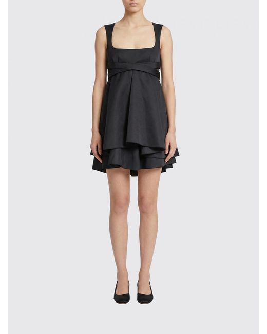 McQueen Black Polyester Dress