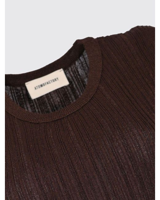 Atomo Factory Multicolor Off-The-Shoulder Ribbed-Knit Midi Dress