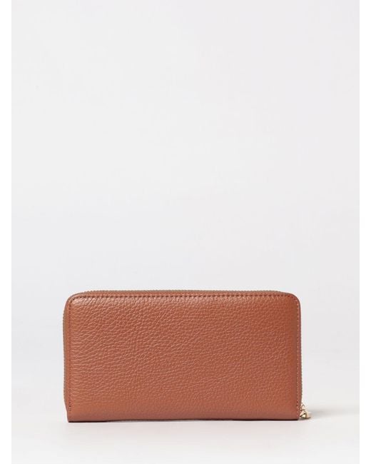 Coccinelle White Metallic Soft Grained Wallet