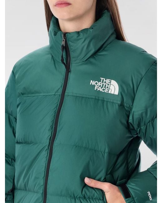 The North Face Green Nylon Jacket By With Logo