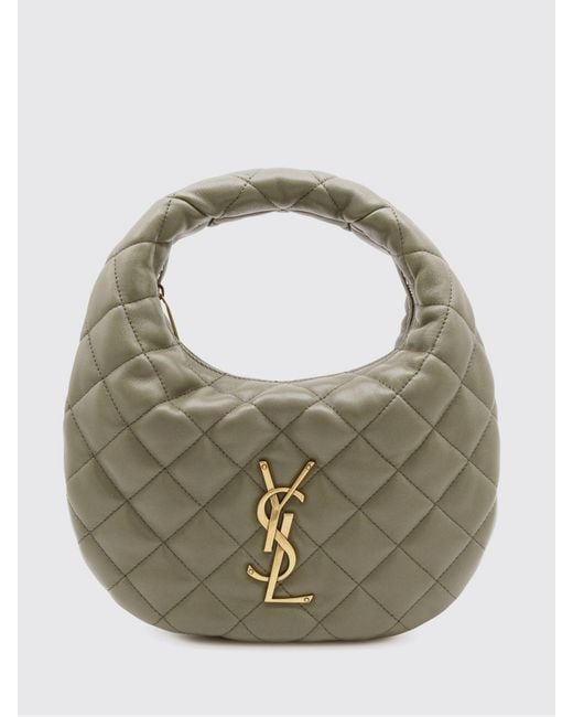 Saint Laurent Metallic Icarino Quilted Nappa Hobo Bag