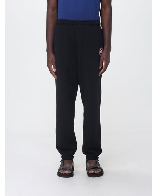 Canada Goose Blue Cotton Jogging Trousers for men