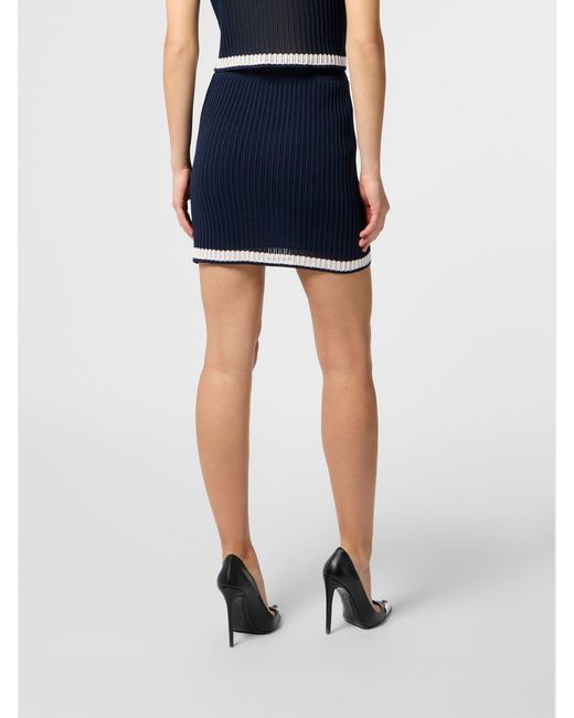 Philipp Plein Blue Skirt