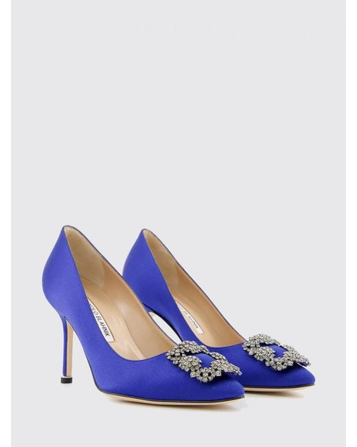 Manolo Blahnik Blue Shoes