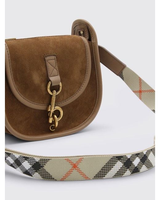 Burberry Brown Suede Messenger Bag