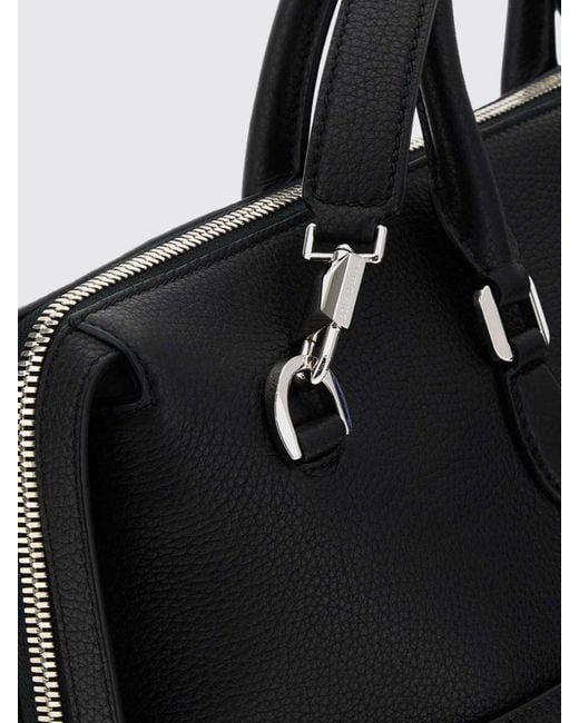 Dolce & Gabbana Black Dolce &Amp Gabbana Vittoria Grained Calfskin Leather Briefcase for men
