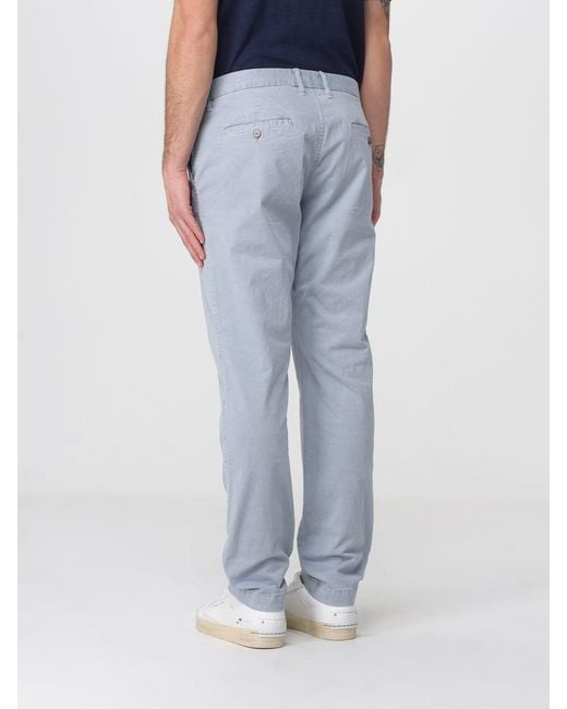 Blauer Blue Stretch Cotton Chino Trousers for men