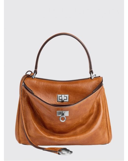 Balenciaga Brown Rodeo Leather Bag