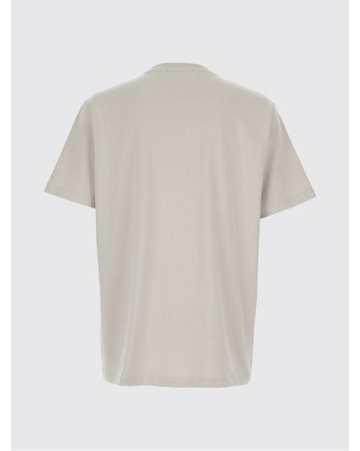 Tatras Natural Crewneck Cotton T-Shirt With Tone-On-Tone Logo On The Chest for men