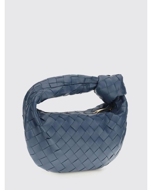 Bottega Veneta Blue Jodie Mini Woven Leather Bag