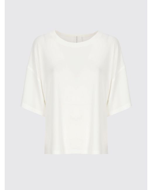Norma Kamali White Basic Polyester T-Shirts