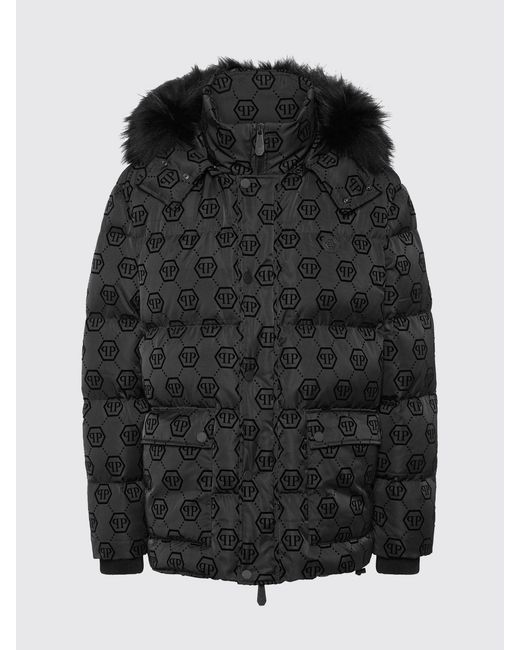Philipp Plein Black Pp Padded Down Jacket for men