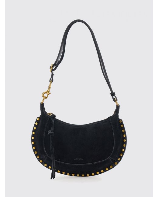 Isabel Marant White Oskan Moon Suede Bag