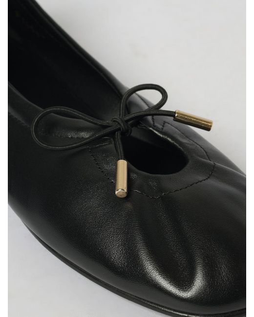 Alohas Black Rosalind Nappa Leather Ballet Flats