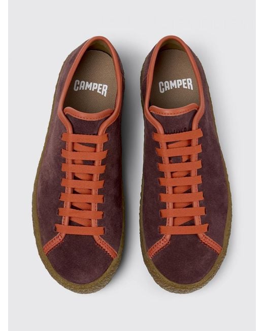 Camper Brown Peu Terreno Suede Sneakers