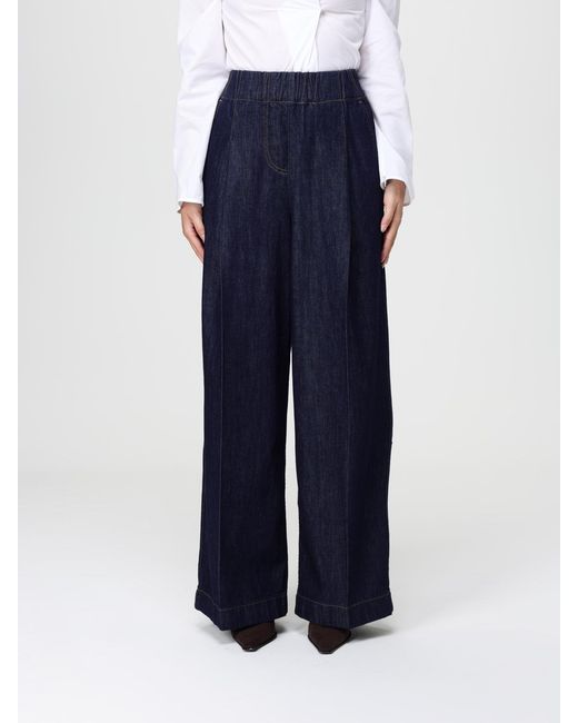 Semicouture Blue Trousers