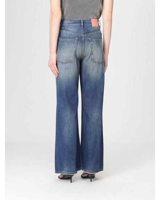Acne Blue Wide-Leg Jeans