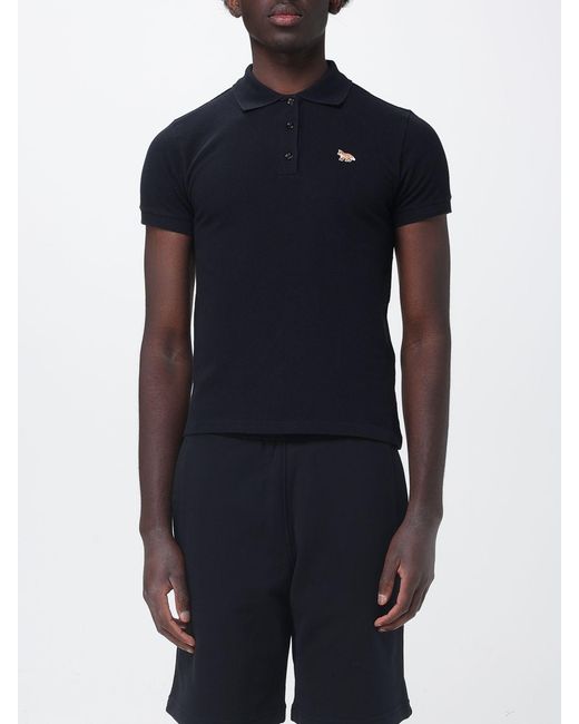 Maison Kitsuné Blue Maison Kitsun&Eacute Organic Cotton Polo Shirt for men