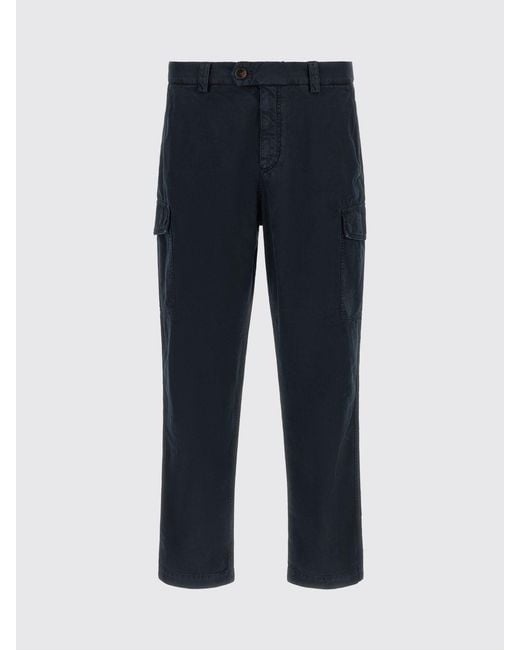 Brunello Cucinelli Blue Pants for men