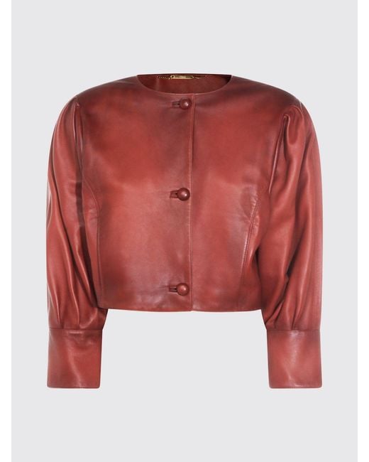 Chloé Red ChloÉ Nappa Leather Jacket