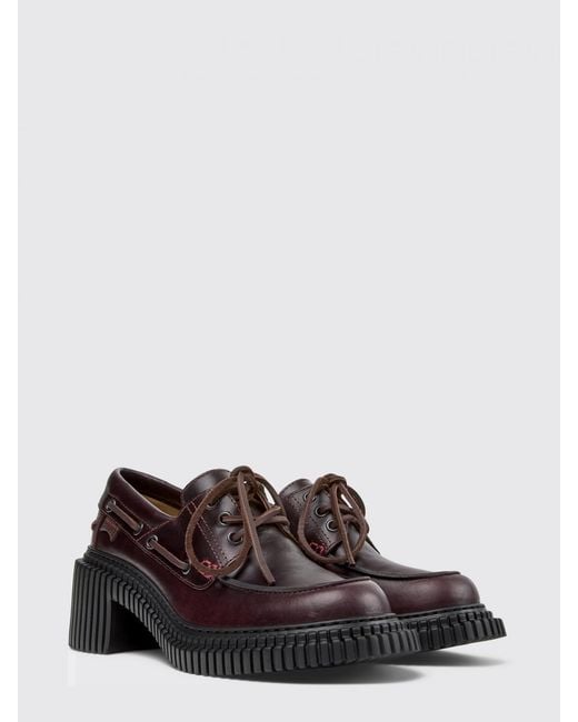 Camper White Pix London Leather Loafers