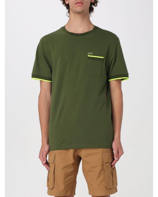 T-shirt Sun 68 pour homme en coloris Green