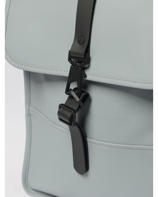 Rains Gray Puffed Mini Backpack for men
