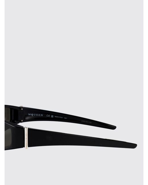 McQueen White Am0490S Acetate Sunglasses for men