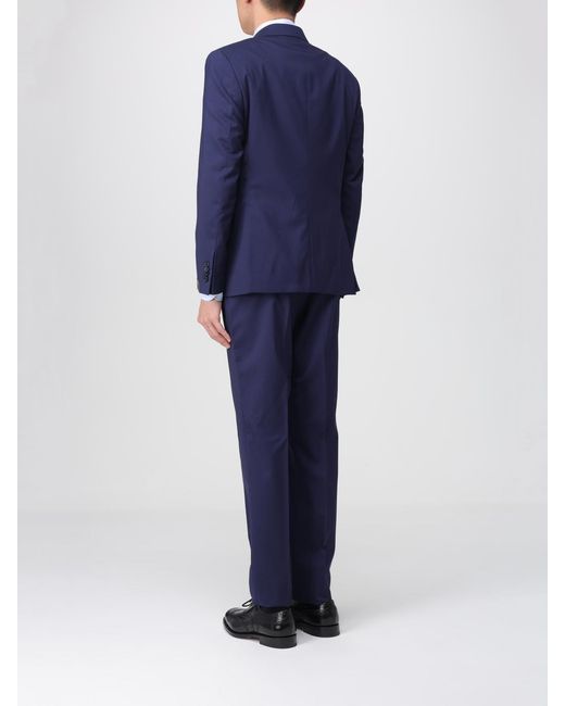 Manuel Ritz Blue Single-Breasted Suit for men