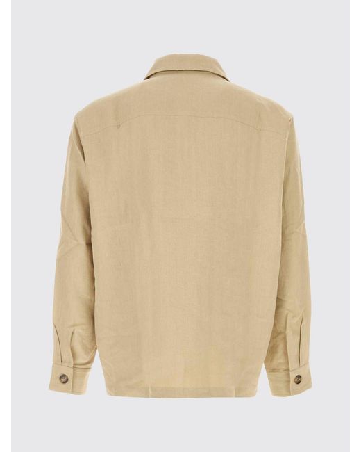 LeKasha Natural Linen Shirt Jacket for men