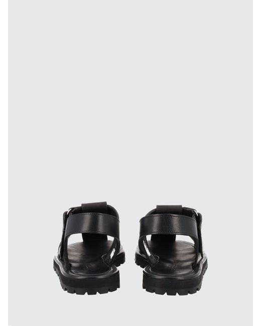 Studio Nicholson White Sandom Calfskin Fisherman Sandals With Serrated Sole