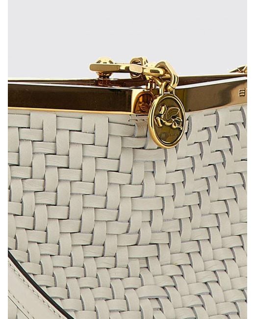 Etro White Schultertasche Damen