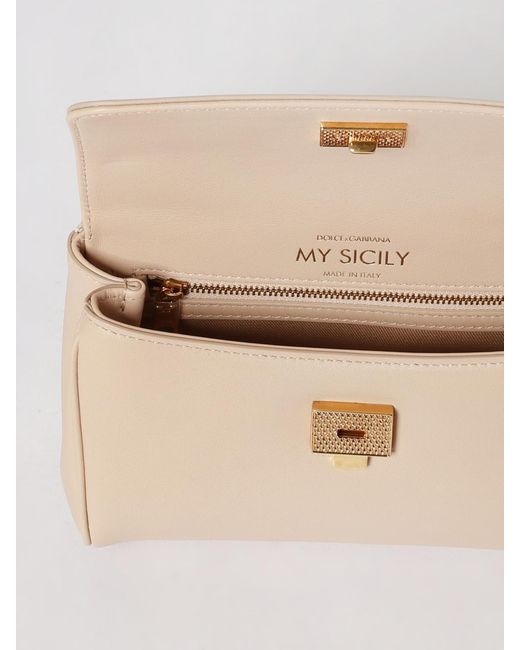 Dolce & Gabbana Natural Dolce &Amp Gabbana My Sicily Leather Bag