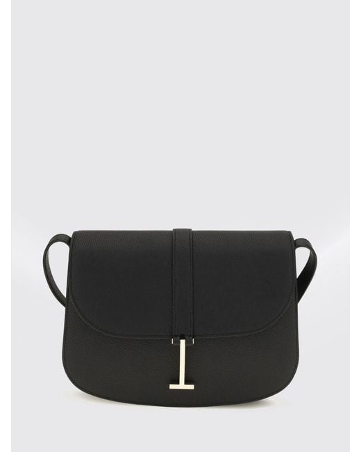 Tom Ford Black Small Quilted Calf Leather Crossbody Bag With Monogram