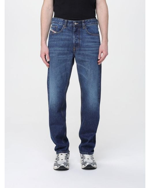 DIESEL Blue Trousers for men