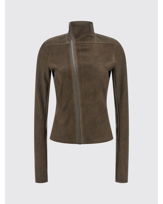Rick Owens Green Leather Jacket