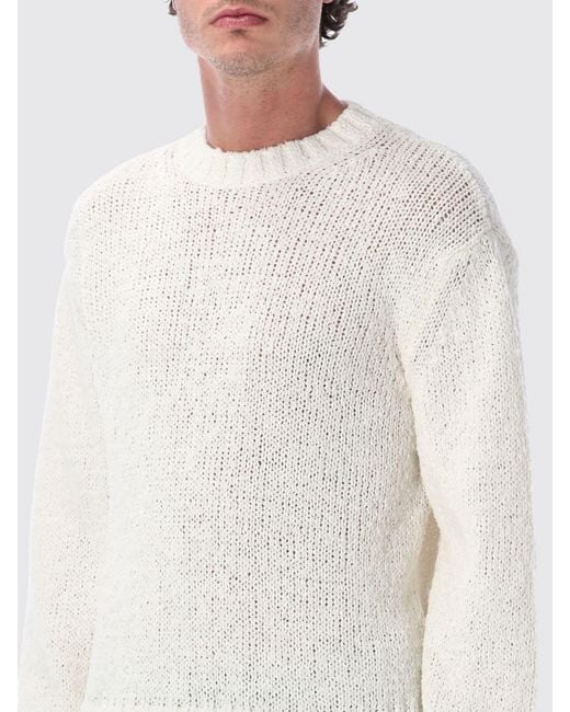 sunflower White Organic Cotton Blend Pullover for men