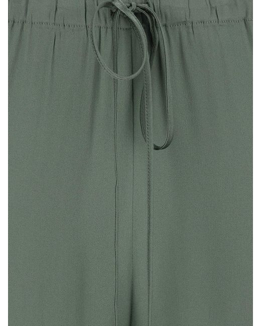 Semicouture Green Straight-Leg Pants