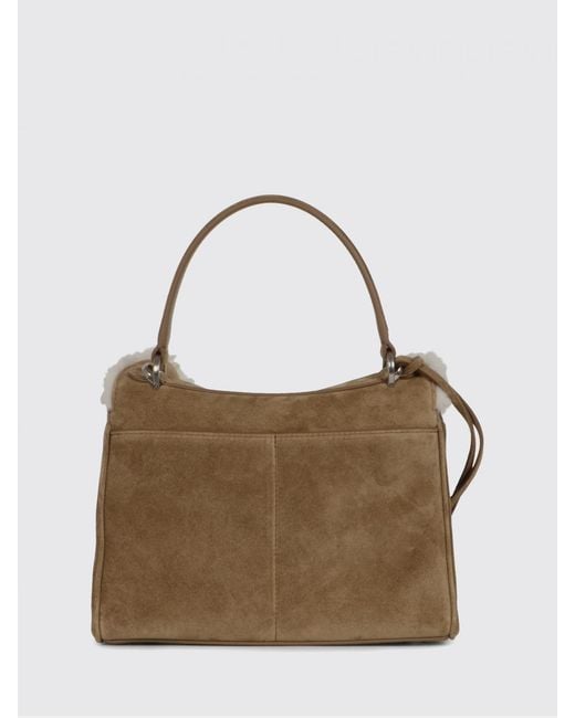 Balenciaga Multicolor Rodeo Mini Shearling Handbag With Removable Shoulder Strap