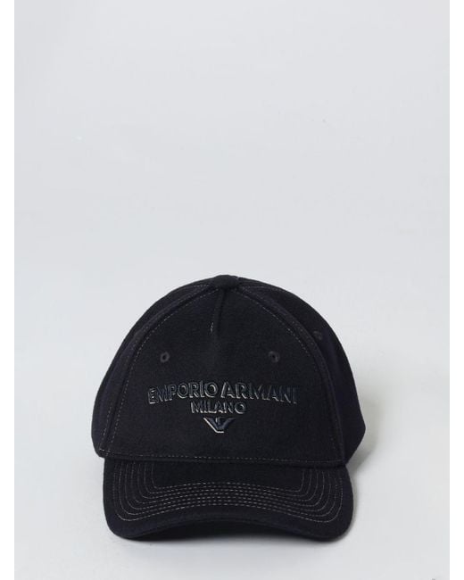 Emporio Armani Black Hat for men