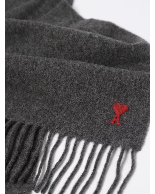 AMI Gray Scarf for men