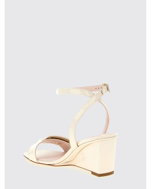 Roger Vivier Natural Belle Vivier Wedge Sandals