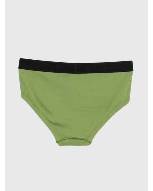 Tom Ford Green Stretch Cotton Briefs for men