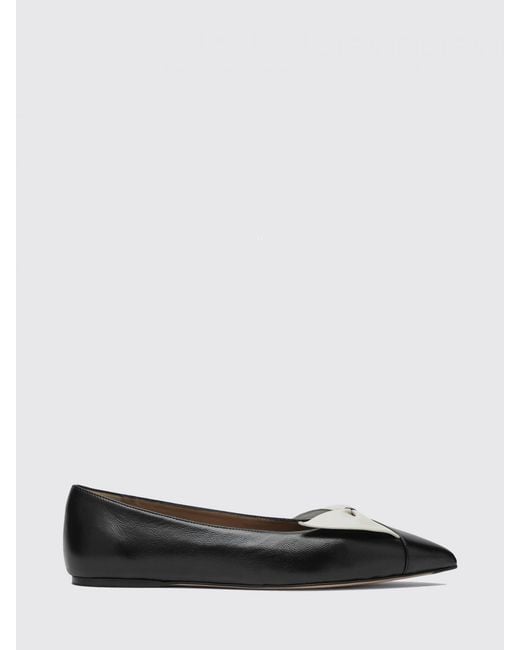 Ferragamo White Nappa Ballerinas With Bow