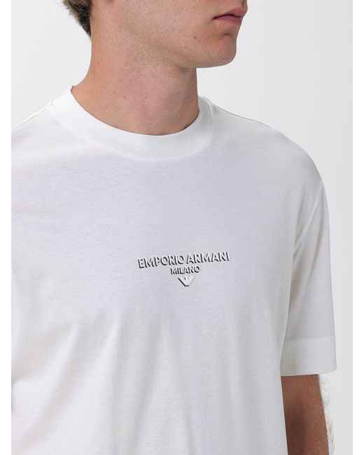 Emporio Armani White Eagle T-Shirt for men