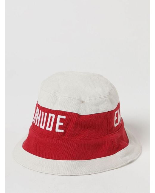Cappello in cotone con logo di Rhude in Red da Uomo