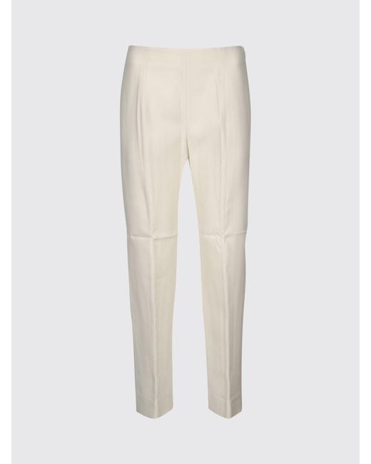 Totême  Multicolor Straight Wool And Silk Trousers