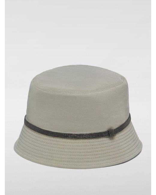 Brunello Cucinelli Gray Hat