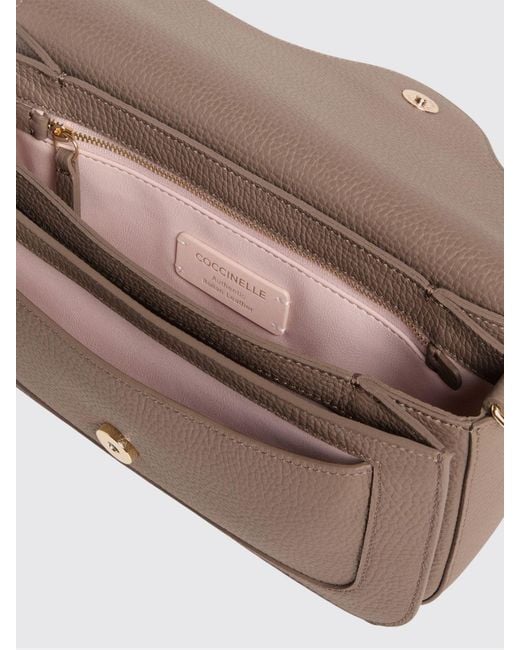 Coccinelle Brown C-Me Grained Leather Bag