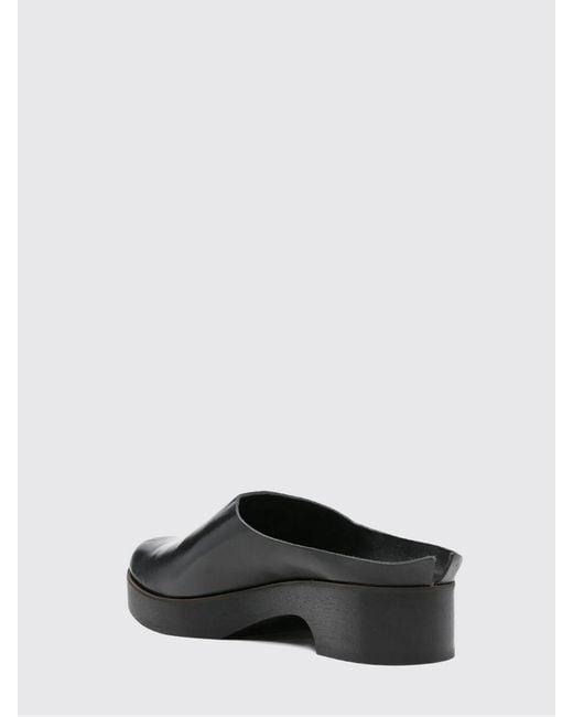 Daniela Gregis White Leather Mules
